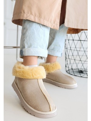 Fantastik Store Abby Bej Süet Bot - Lisinya