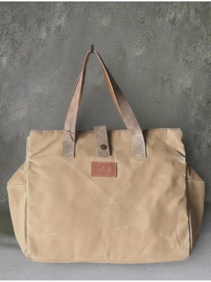 Old Cotton Mumlu Kanvas Çok Bölmeli Omuz Çantası ve El Çantası (Ayarlanabilir Ek Askı) S Ernest Bag