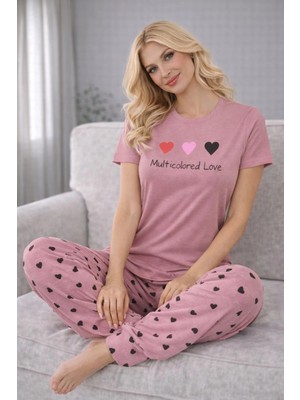 Fames Süprem Penyen Kısa Kol Altı Uzun Pijama Takım