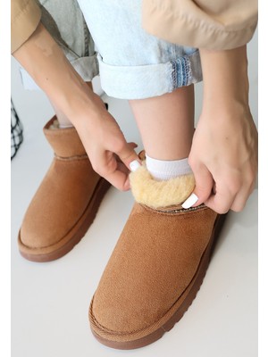 Fantastik Store Elsa Taba Süet Bot - Lisinya