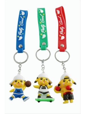 Zero Land Gld-Spt- Çizgi Film Karakteri Silikon Anahtarlık - Ebruli