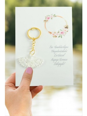 Zero Land Gld-Spt- Yelpaze Figürlü Anahtarlık - Şeffaf