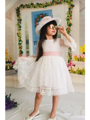 Diamondstar Kız Çocuk Parti Kıyafeti Dogum Günü ve Gösteri Kostümü Elbisesi 2/13 Yaş