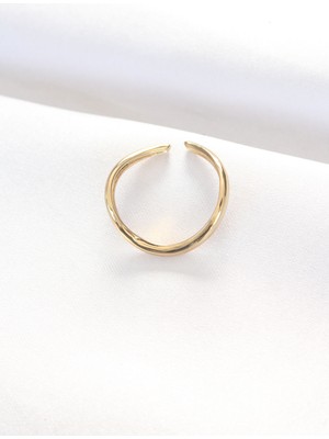 Fantastik Store Yassı Gold Renk Ayarlanabilir Yüzük - Lisinya