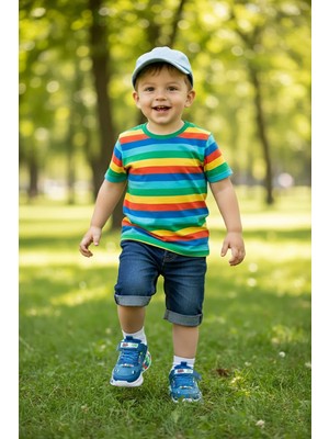Ayakkabı Fuarı Elit LS-B-03-26Y Bebe Erkek Çocuk Yürüyüş Ayakkabısı Saks