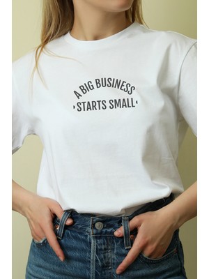 Velmora Fashion Unisex Oversize 24/1 Penye Dtf Baskılı Tişört - DTF195