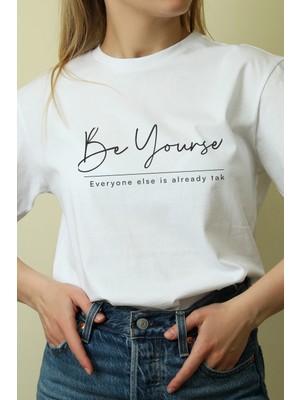 Velmora Fashion Unisex Oversize 24/1 Penye Dtf Baskılı Tişört - DTF204