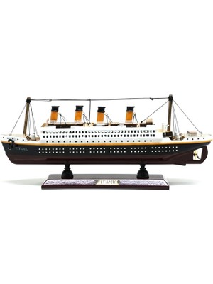 Livenda 35X45 cm Özel Tasarım Işıklı Ahşap Titanik Gemi