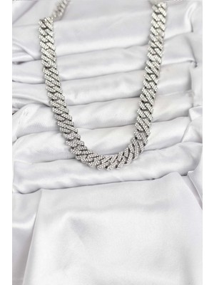 Fantastik Store Pirinç Cuba Chain Gurmet Model Kolye - Lisinya