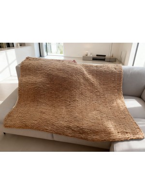 Shiny House El Yapımı Dekoratif Koltuk Şalı / Tv Battaniyesi – Kalın Örgü Yumuşak Dokulu