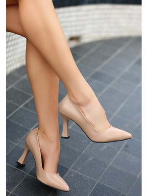 Fantastik Store Ulba Nude Cilt Stiletto Ayakkabı - Lisinya