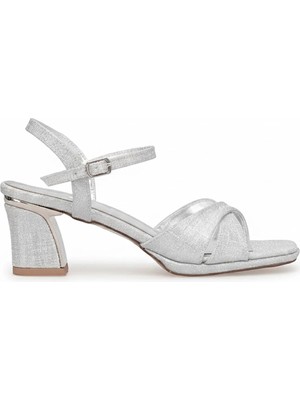 Ayakkabı Fuarı Elit PM559 K900T Kadın Klasik Topuklu Ayakkabı Gümüş