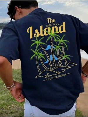 Divin Yeni Sezon Baskili Kumaş Oversize Tshirt