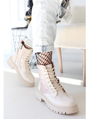 Fantastik Store Josse Bej Rugan Bağcıklı Bot - Lisinya