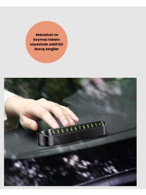 Fantastik Store Fosforlu Işıltı ile Araç Içi Telefon Numaratörü – Güvenli Parkın Anahtarı - Lisinya