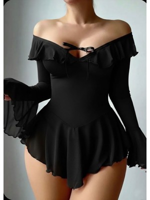 Eloria Fashion 2'li Kadın Transparan Gecelik,tanga Hediyeli,fantezi Gecelik