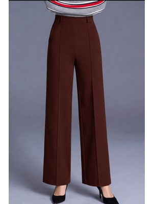 Bol Paça Önden Çımalı Bel ve Bacak Bölgesi Toparlayıcı Pantolon