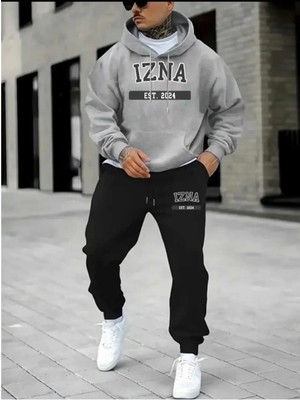 Divin Unısıx Baskılı I Oversize Sweatahırt -Eşofman Altı 2li Takım