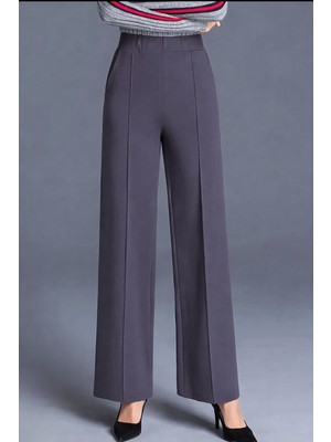 Bol Paça Önden Çımalı Bel ve Bacak Bölgesi Toparlayıcı Pantolon