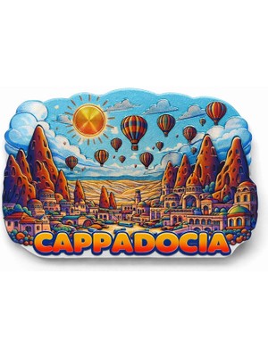 Livenda Kapadokya Temalı Silikon Buzdolabı Magneti Model 5