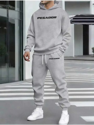 Divin Unısıx Baskılı I Oversize Sweatahırt -Eşofman Altı 2li Takım