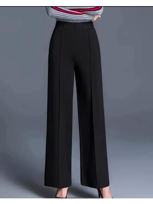 Bol Paça Önden Çımalı Bel ve Bacak Bölgesi Toparlayıcı Pantolon