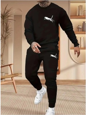 Divin Unısıx Baskılı I Oversize Sweatahırt -Eşofman Altı 2li Takım