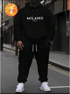 Divin Erkek Baskılı Oversize Sweatahırt -Eşofman Altı 2li Takım