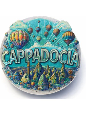 Livenda Kapadokya Temalı Silikon Buzdolabı Magneti Model 6