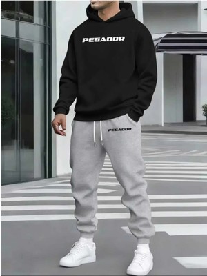 Divin Unısıx Baskılı I Oversize Sweatahırt -Eşofman Altı 2li Takım