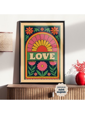 Persona Istanbul Artificial Collection "summer Of Love" - 70'ler Estetiği Retro Grafik Poster (Çerçevesiz)