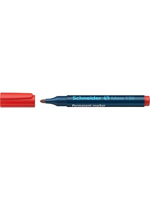 Braventa Collection Schneider 130 Permanent Markör, Yuvarlak Uçlu, 1-3 Mm, Kırmızı
