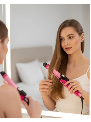 Pazarcan Saç Düzleştirici ve Maşa Ikili Saç Şekillendirici