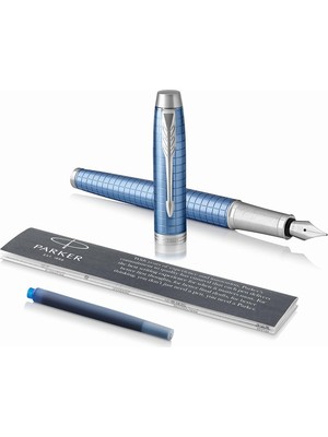 Braventa Collection Parker Im Premium Mavi Dolma Kalem, Orta Kalınlıkta Uç, Mavi Mürekkep (1931689)