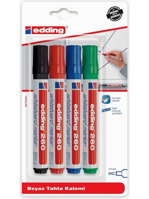 Braventa Collection Edding Turkey ED260B499 Edding 260 Beyaz Yazı Tahtası Kalemi