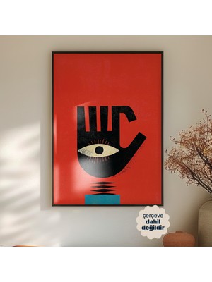 Persona Istanbul Artificial Collection "the Observer" - Modern Sürrealist Grafik Poster (Çerçevesiz)