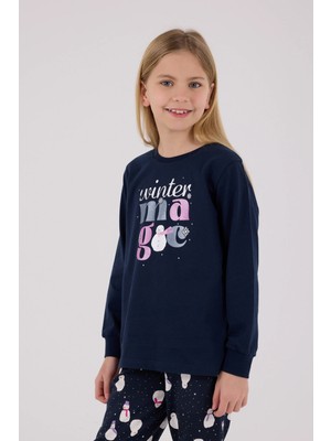 Rolypoly 3712-2 Kız Çocuk Uzun Kol Pijama Takım