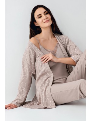 Pierre Cardin 9099-S 3'lü Pijama Takımı