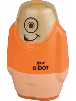 Braventa Collection Serve E-Bot Silgili Kalemtiraş Fosforlu Turuncu