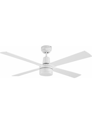 Braventa Collection Pilot Beyaz Aydınlatmalı Uzaktan Kumandalı Tavan Vantilatörü