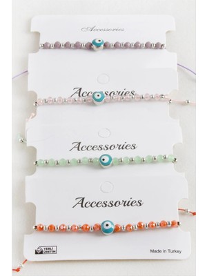 LTG Nova Nazar Kristal Makrome Ip Bileklik 8 mm