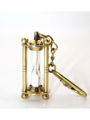 Livenda Pirinç Kum Saati Anahtarlık Model 2