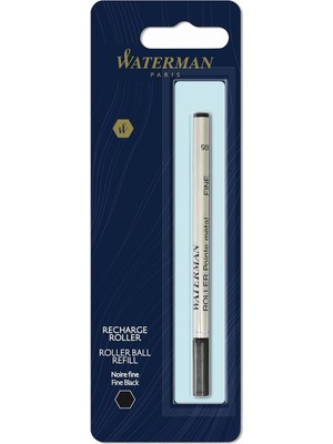 Braventa Collection Waterman Roller Kalem Refill, Tekli Blister, Fine (F) Uç, Siyah - 1964019