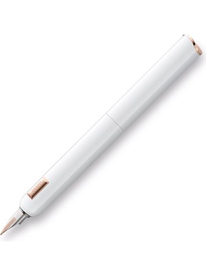 Braventa Collection Lamy Dialog cc Dolma Kalem 14K Altın Broad Imza Uç Beyaz