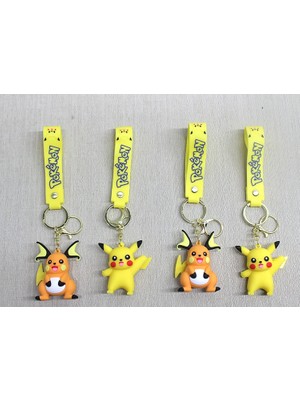 Livenda Pikachu Raichu Silikon Anahtarlık