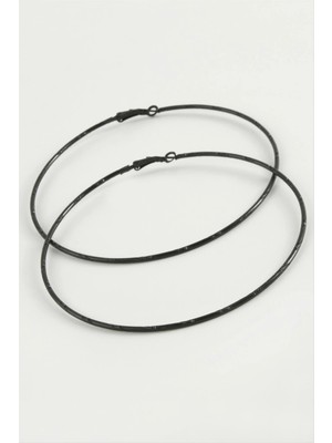 LTG Nova Noktalı Metal Halka Küpe 8-9-10 cm