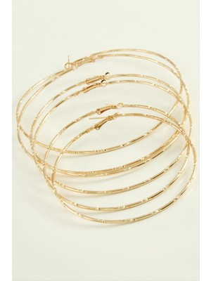 LTG Nova Noktalı Metal Halka Küpe 6 Adet