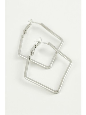 LTG Nova Dörtgen Halka Küpe 7,5 cm