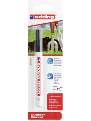 Braventa Collection Eddıng 8055 Dış Mekan Işaretleme Kalemi, Siyah, 1 Boya Kalemi, Yuvarlak Uç, 1 2 mm
