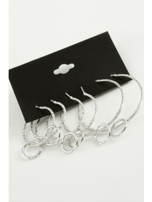 LTG Nova Burgulu Metal Halka Küpe 6 Adet